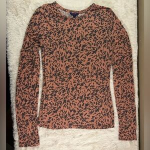 Aeropostale Animal Print Long Sleeve Tee